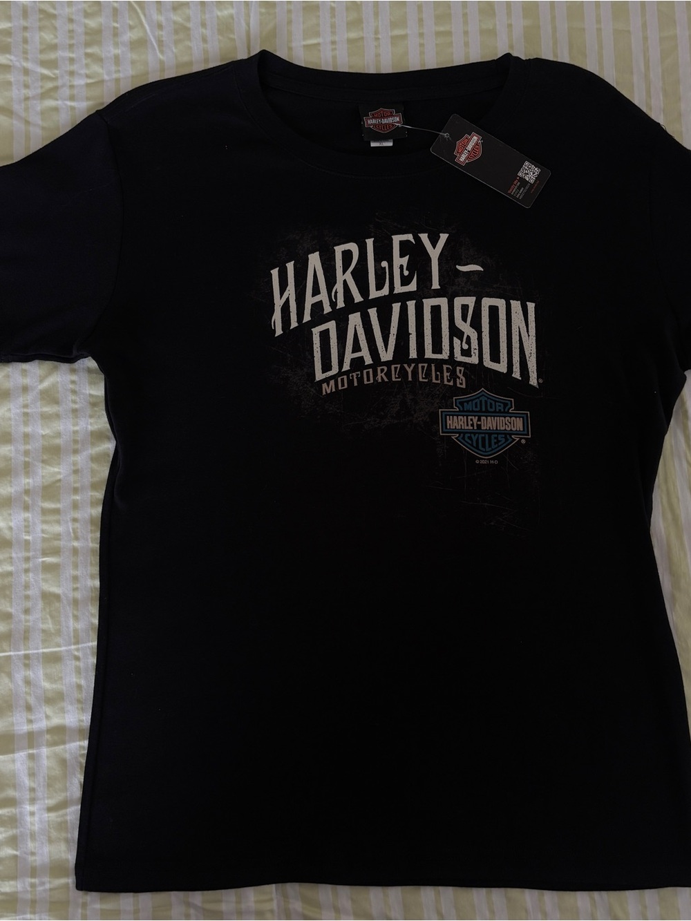 Harley-Davidson Black Short Sleeve Logo Tee